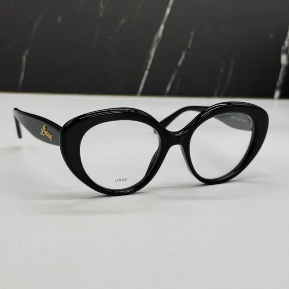 NEW LOEWE LW50088I 001 WOMEN EYEGLASSES BLACK OVAL LOEWE EYEWEAR